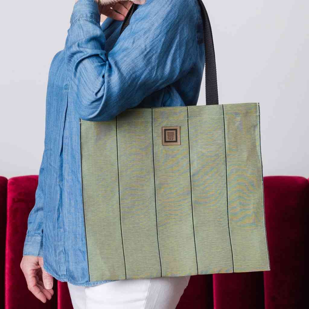 Green deals tote purse
