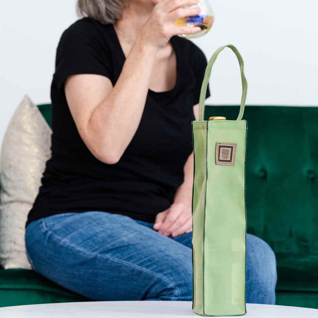 Beach Wine Purse Portable Heat Insulation Stripe Wine Tote Bag With  Compartment Blue | Fruugo BH
