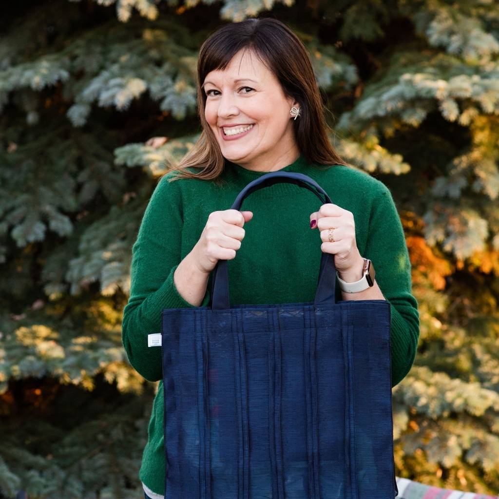 Tote Bag Purse - Navy Blue